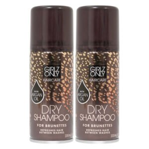 Combo 2 Dầu Gội Khô Girlz Only Cho Tóc Nâu, Tối Màu 100ml
