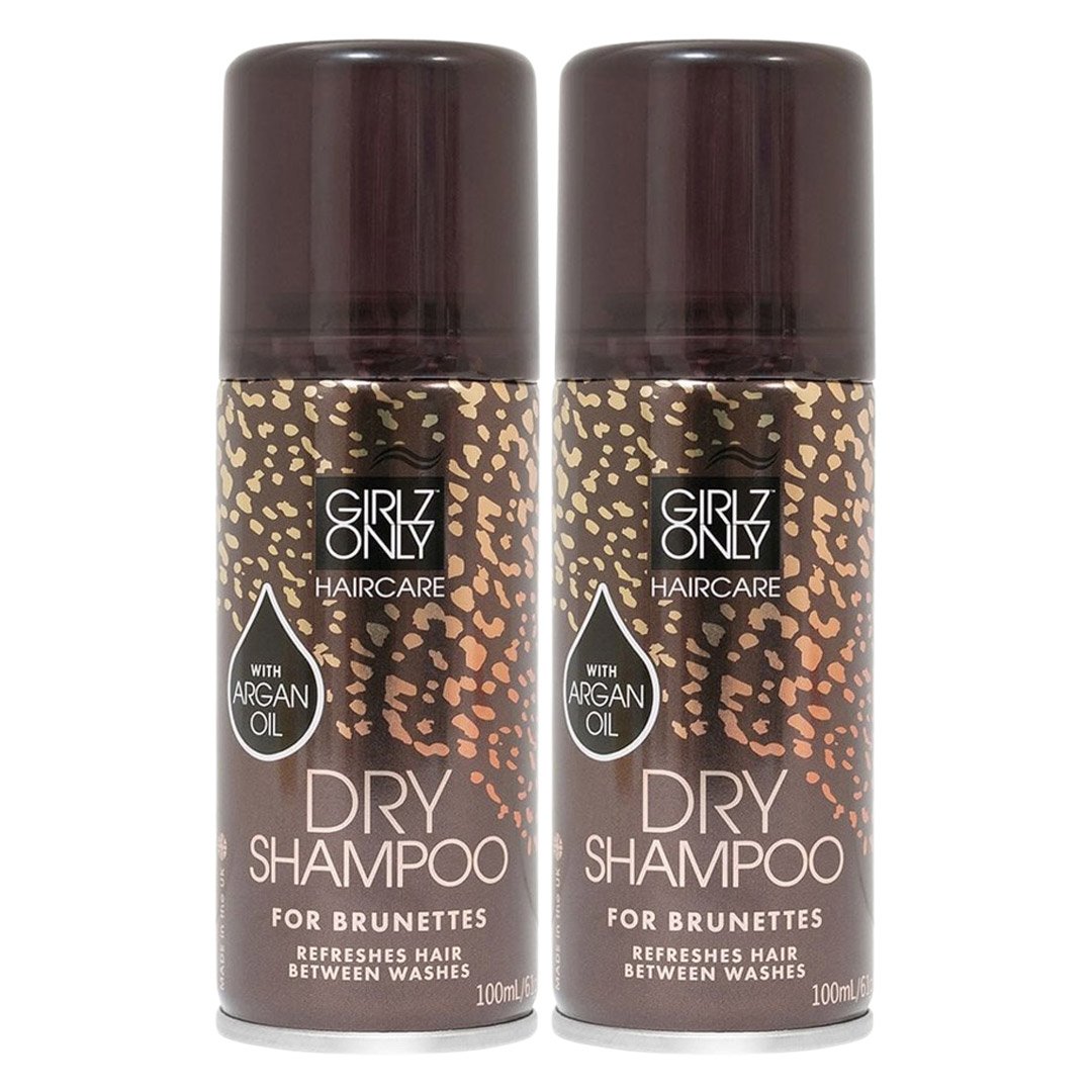 Combo 2 Dầu Gội Khô Girlz Only Cho Tóc Nâu, Tối Màu 100ml