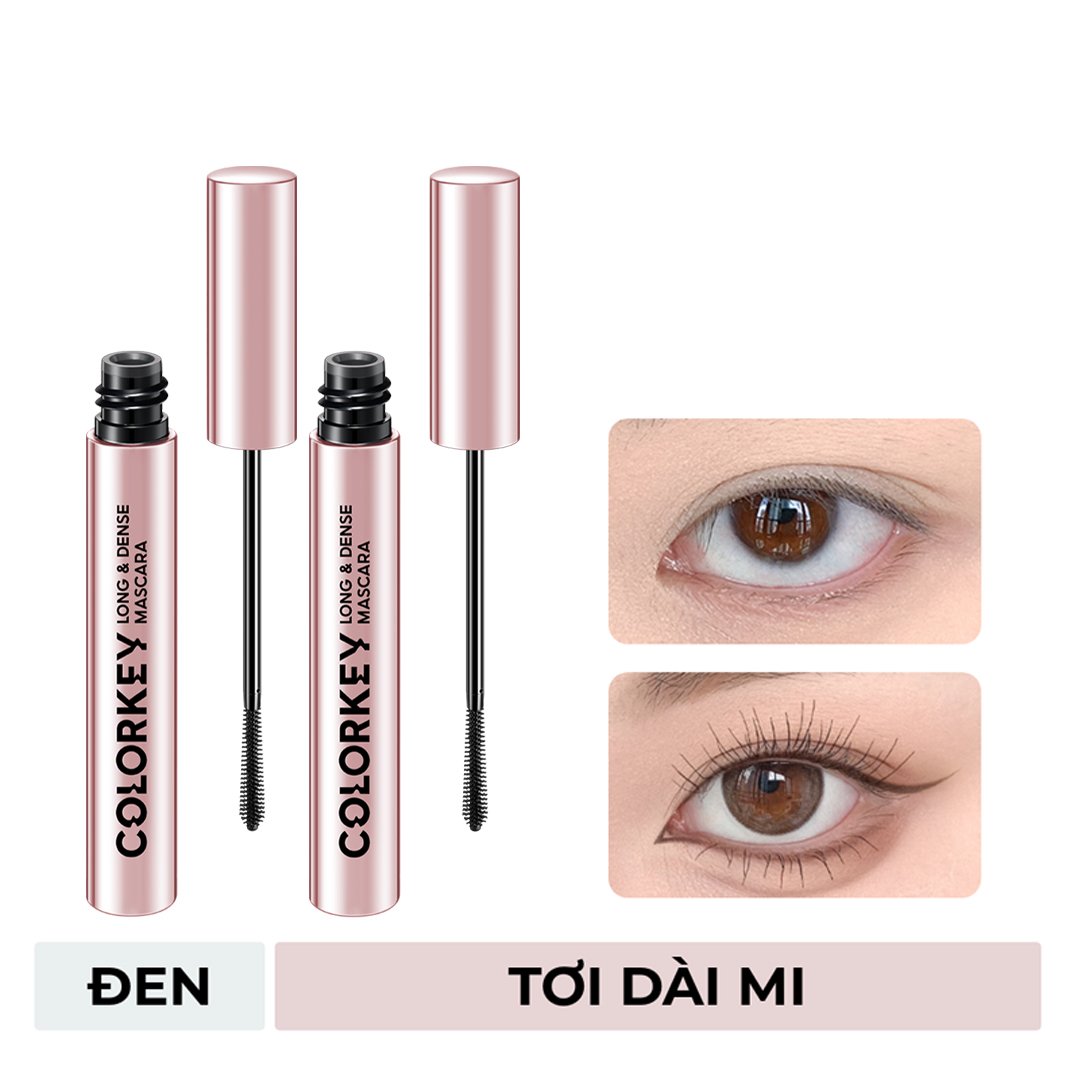 Combo 2 Mascara Colorkey Hỗ Trợ Giúp Mi Dài Và Tơi 4.5g