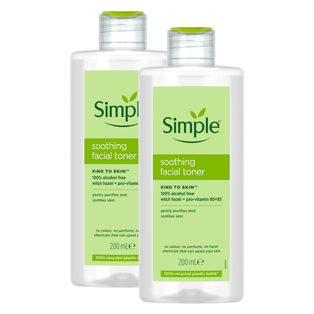 Combo 2 Nước Hoa Hồng Simple Làm Dịu Da & Cấp Ẩm 200ml