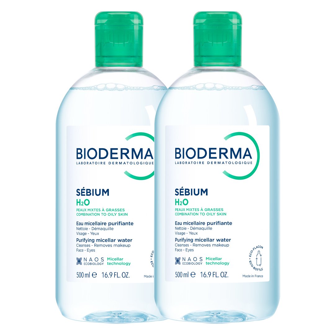 Combo 2 Nước Tẩy Trang Bioderma Cho Da Dầu & Hỗn Hợp 500ml
