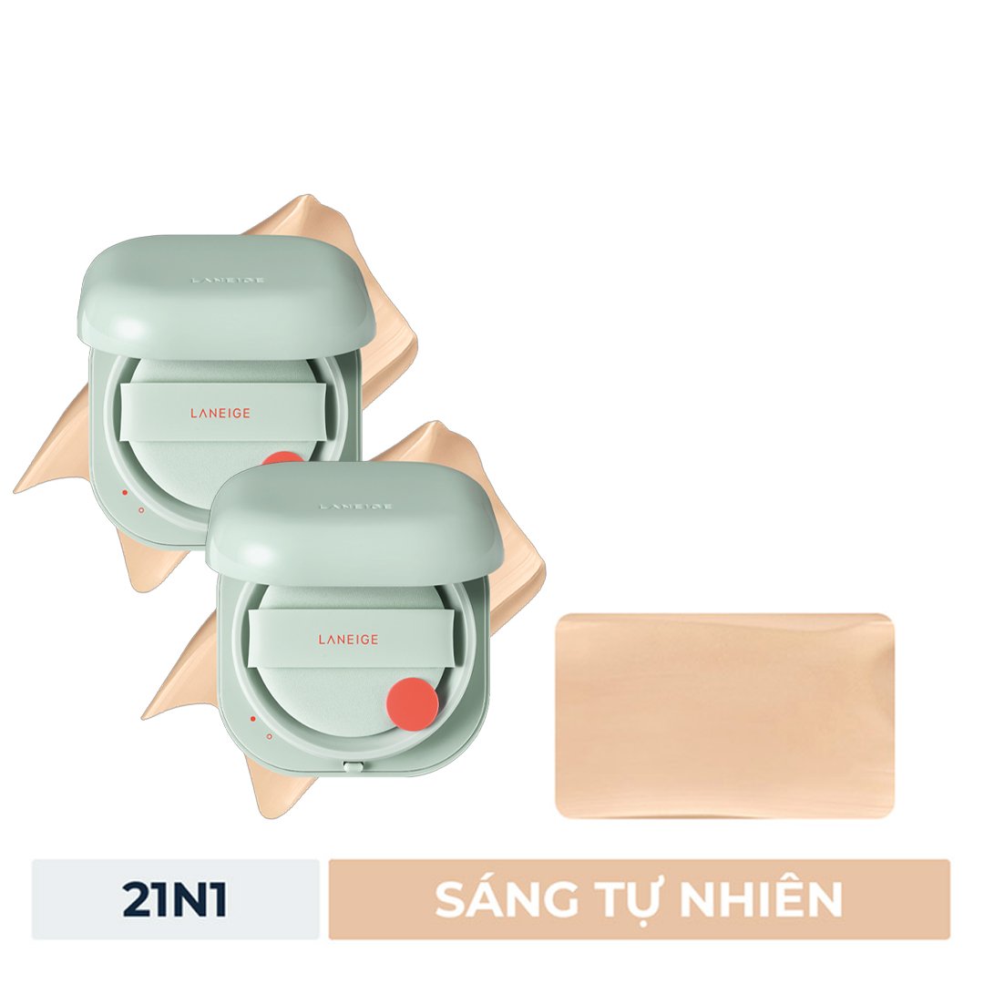 Combo 2 Phấn Nước Laneige Cho Lớp Nền Mịn Lì 50H #21N1 15g (Mới)