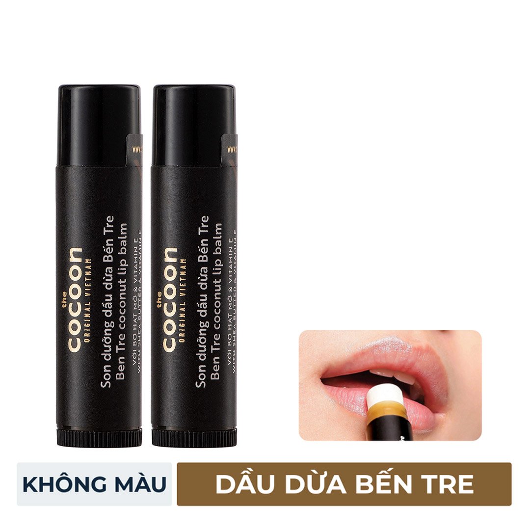Combo 2 Son Dưỡng Cocoon Dầu Dừa Bến Tre 5g