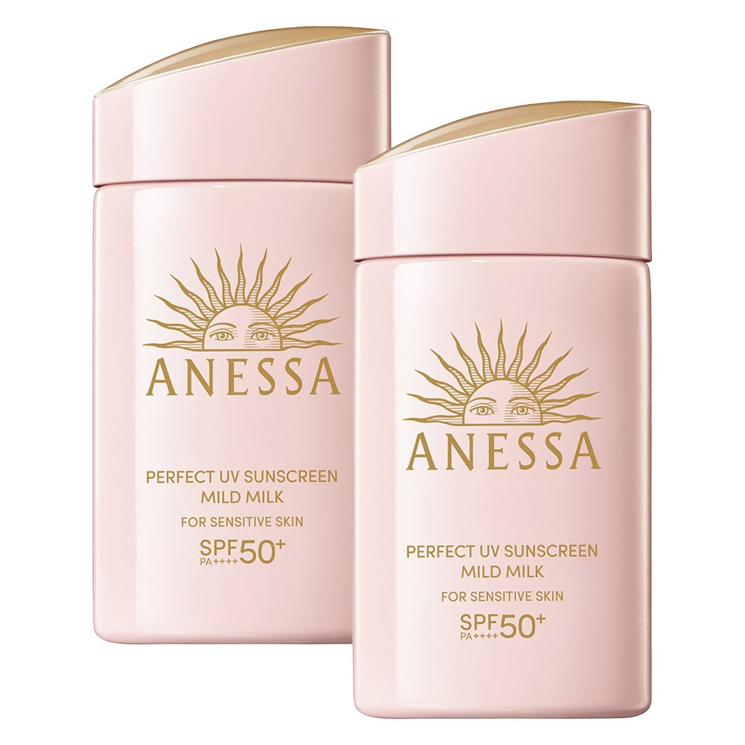 Combo 2 Sữa Chống Nắng Anessa Cho Da Nhạy Cảm & Trẻ Em 60ml (Mới)