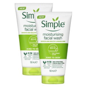 Combo 2 Sữa Rửa Mặt Simple Dưỡng Ẩm Cho Da Khỏe Và Mịn Màng 150ml
