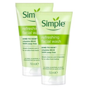 Combo 2 Sữa Rửa Mặt Simple Giúp Da Sạch Thoáng 150ml