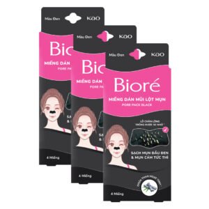 Combo 3 Miếng Dán Mũi Lột Mụn Bioré Than Hoạt Tính (4 Miếng)