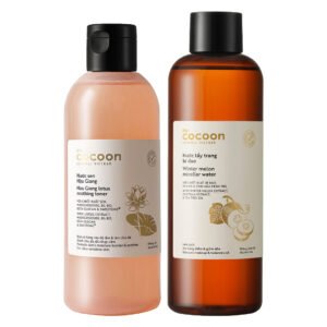 Combo Cocoon Nước Cân Bằng Sen Hậu Giang 310ml + Nước Tẩy Trang Bí Đao 500ml
