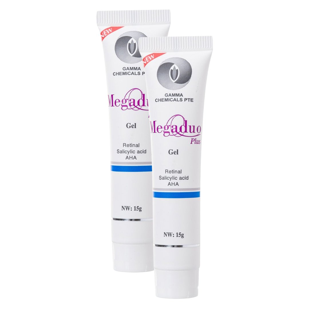 Combo 2 Gel Dưỡng Megaduo Plus Giảm Mụn, Mờ Thâm 15g