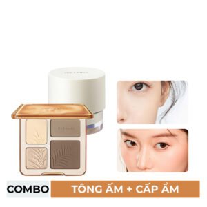 Combo Judydoll Bảng Highlight Và Tạo Khối 4 Màu - 02 Tông Ấm 9g + Kem Lót Cấp Ẩm 30g