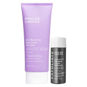 Combo Paula’s Choice Kem Dưỡng Thể 10% AHA Làm Sáng Da 210ml + Dung Dịch Tẩy Da Chết 2% BHA 30ml