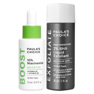 Combo Paula’s Choice Serum Sáng Da, Se Lỗ Chân Lông 20ml + Dung Dịch Tẩy Da Chết 2% BHA 30ml