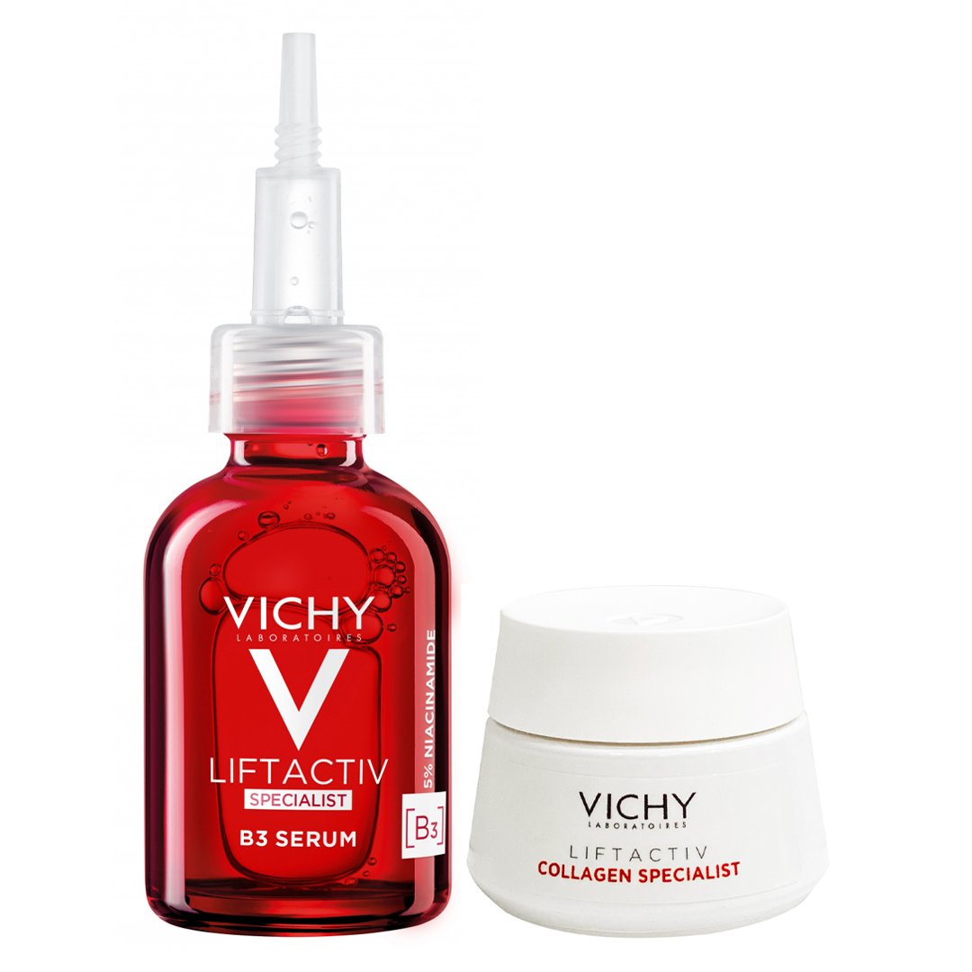 Combo Vichy Serum 30ml + Kem Dưỡng 15ml Ngừa Lão Hóa, Thâm Nám & Đốm Nâu