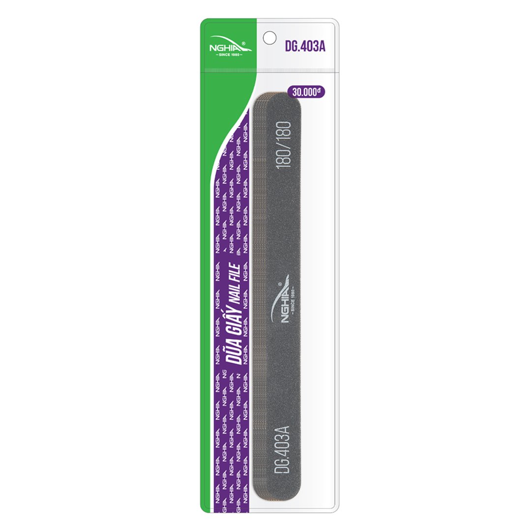 Dũa Giấy Kềm Nghĩa DG.403A Đen (6 Chiếc/ Vỉ)