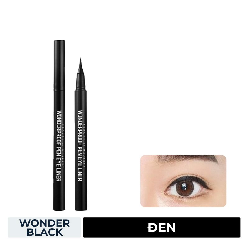 Kẻ Mắt Nước B.O.M Lâu Trôi Màu Đen 01 Wonder Black 0.5g