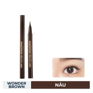 Kẻ Mắt Nước B.O.M Lâu Trôi Màu Nâu 02 Wonder Brown 0.5g