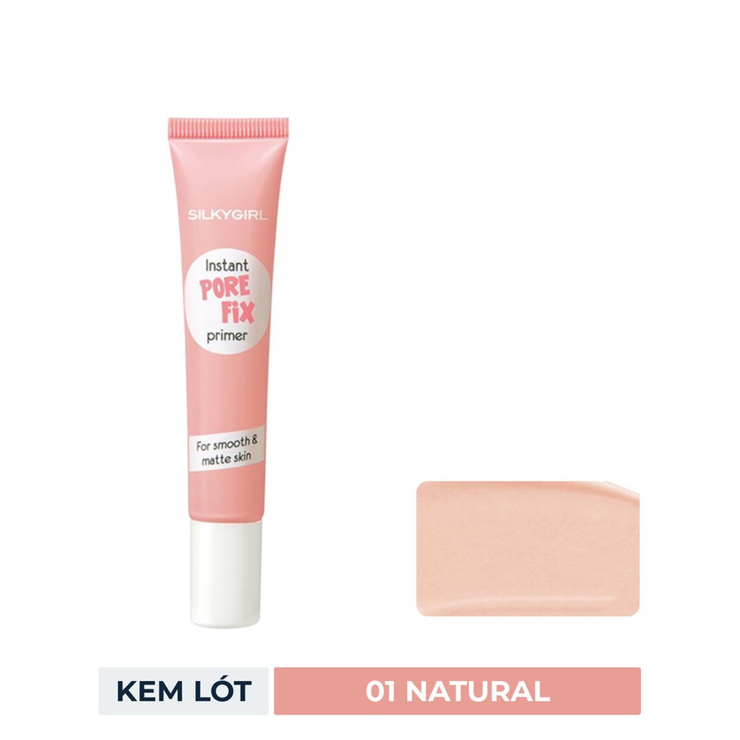 Kem Lót Che Lỗ Chân Lông SILKYGIRL Màu 01 Natural 15ml