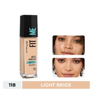 Kem Nền Maybelline Mịn Nhẹ Kiềm Dầu Chống Nắng #118 30ml