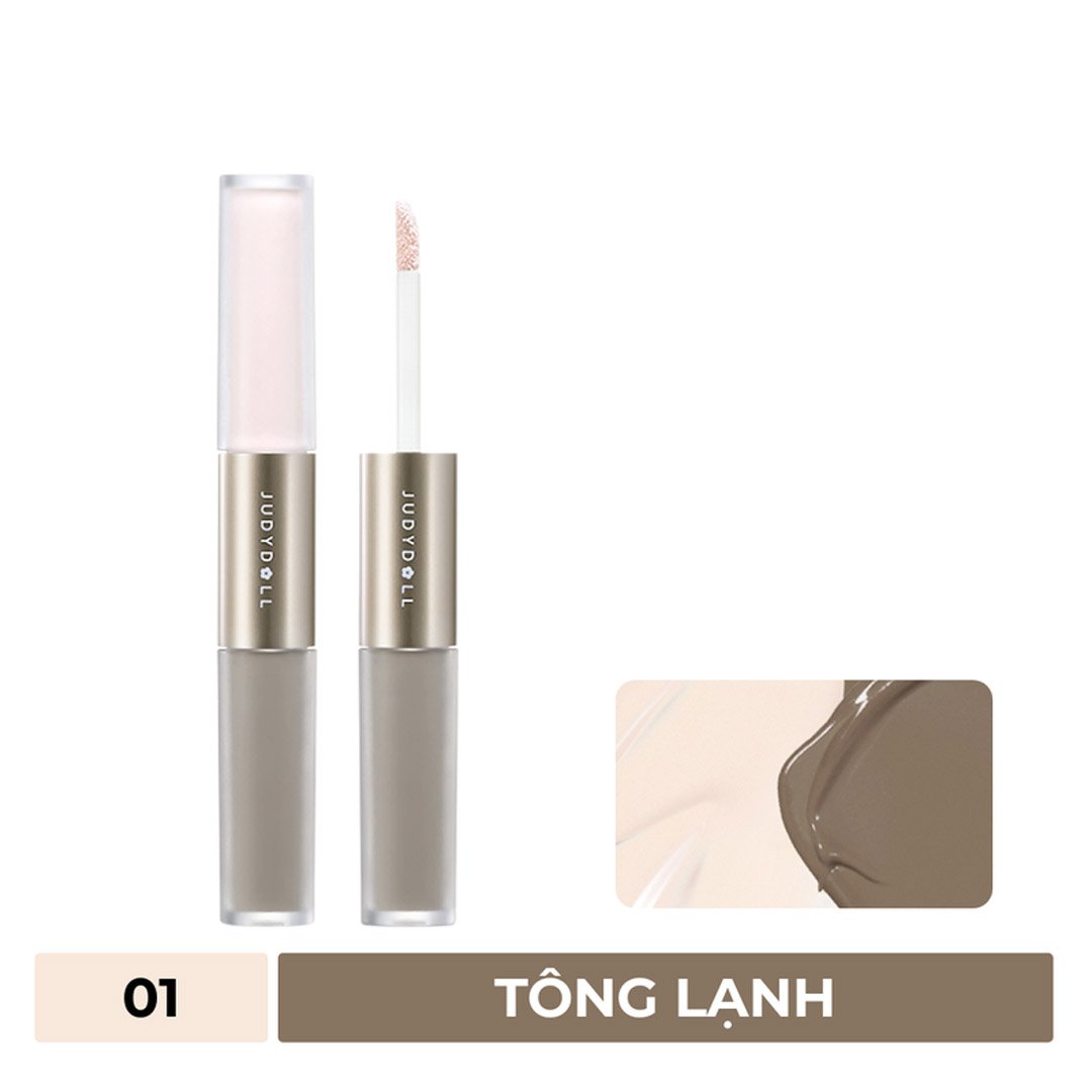 Kem Tạo Khối & Bắt Sáng Judydoll 2 Đầu - 01 Tông Lạnh 4.8g
