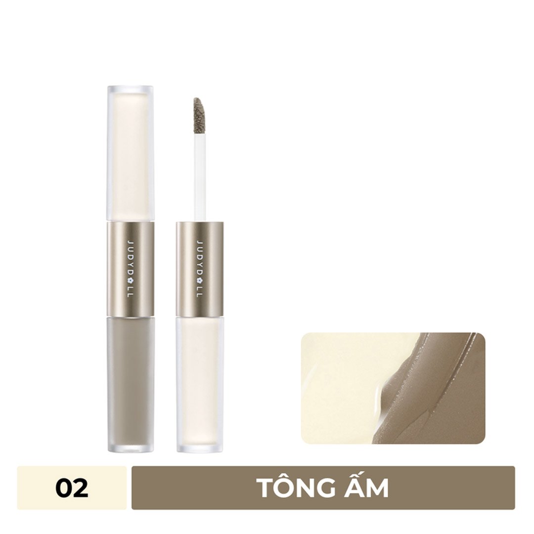 Kem Tạo Khối & Bắt Sáng Judydoll 2 Đầu - 02 Tông Ấm 4.8g