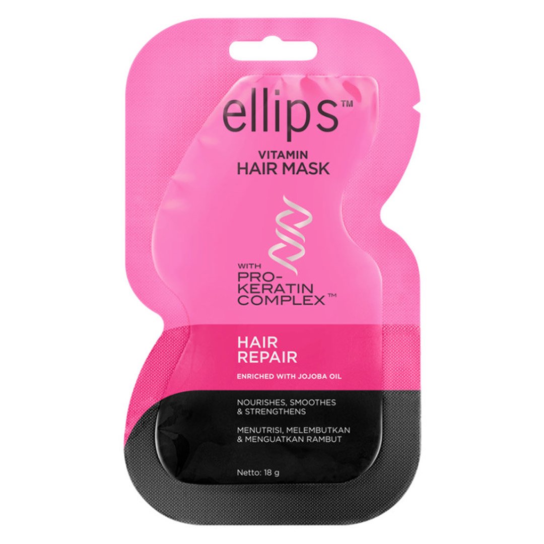 Kem Ủ Tóc Ellips Keratin Hỗ Trợ Phục Hồi Hư Tổn 18g