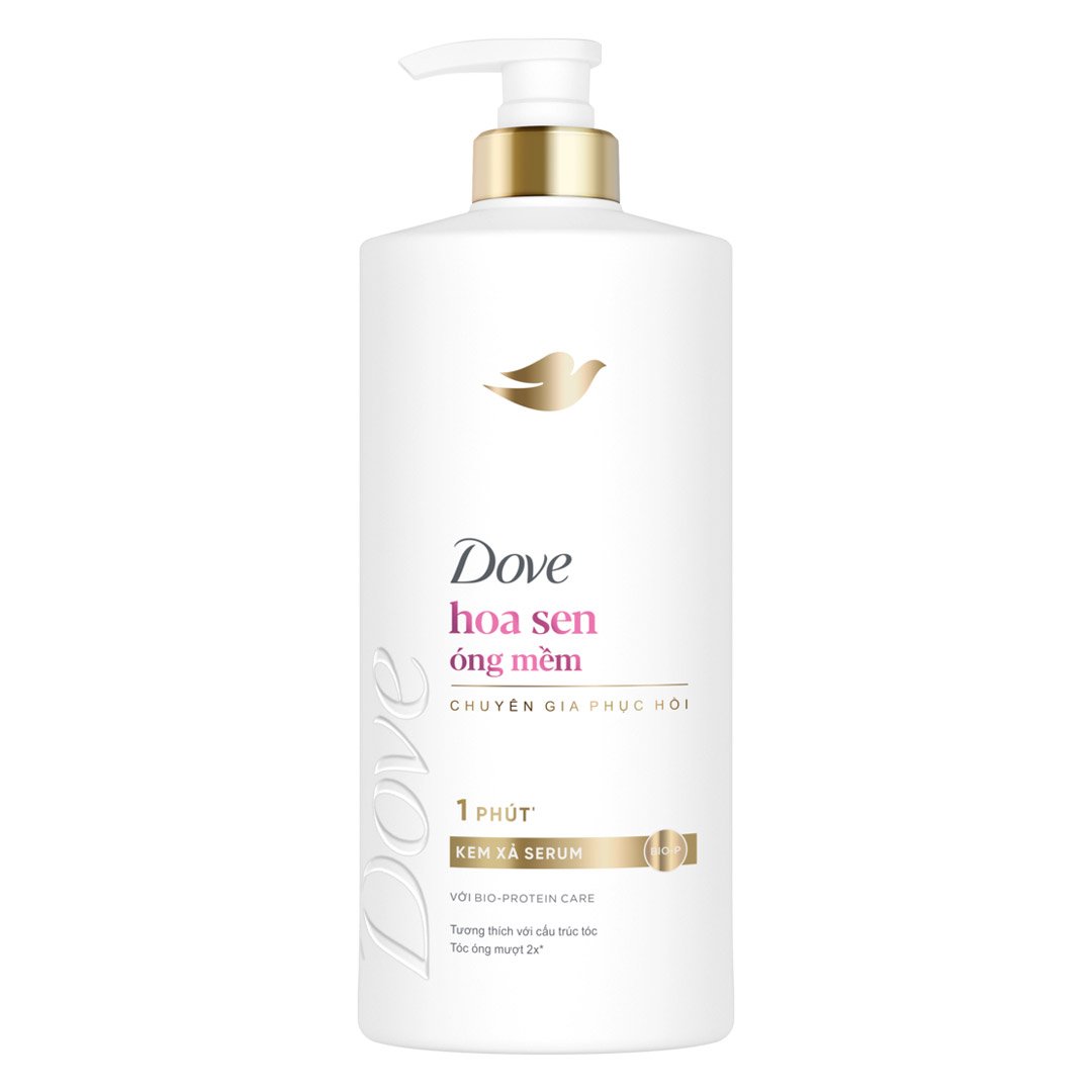 Kem Xả Serum Dove Hoa Sen Óng Mềm 610g (Mới)