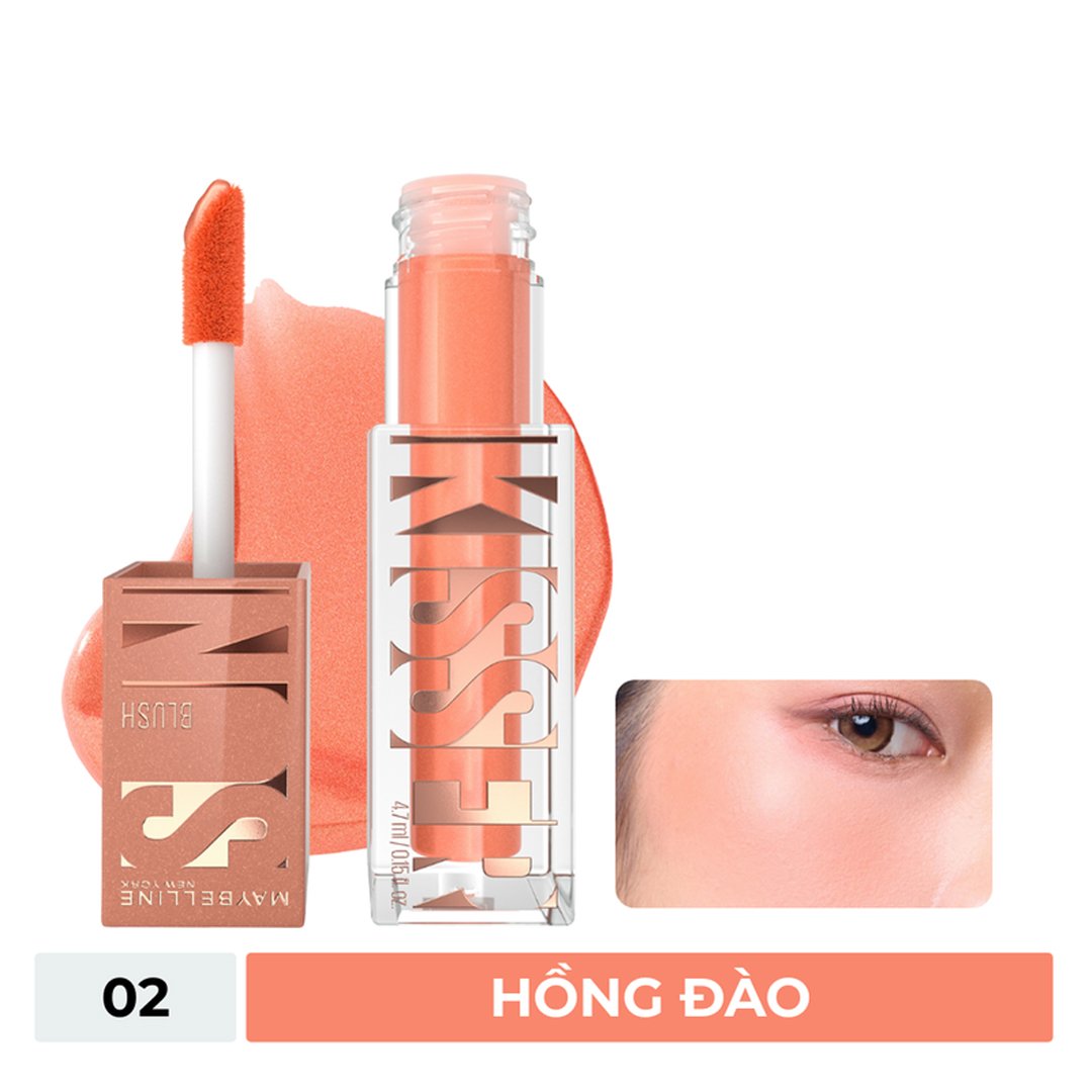 Má Hồng Kem Maybelline Căng Mọng - 02 Hồng Đào 4.7ml