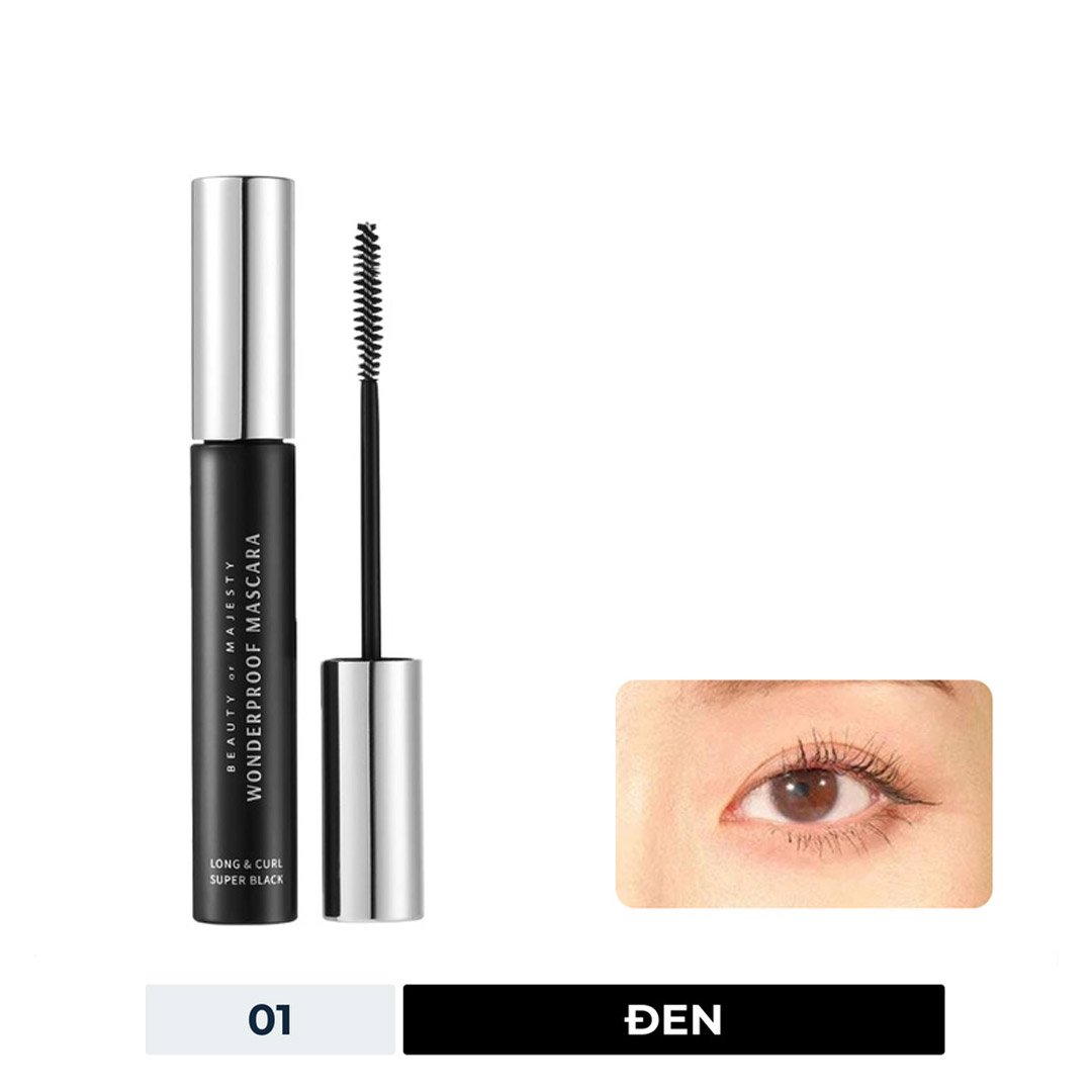 Mascara B.O.M Làm Dài & Cong Mi 01 Màu Đen 8g