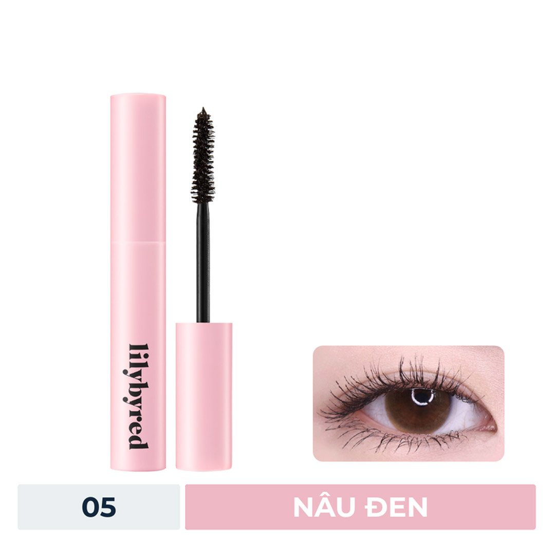 Mascara Lilybyred Lâu Trôi Giữ Cong Mi Màu 05 Nâu Đen 6g