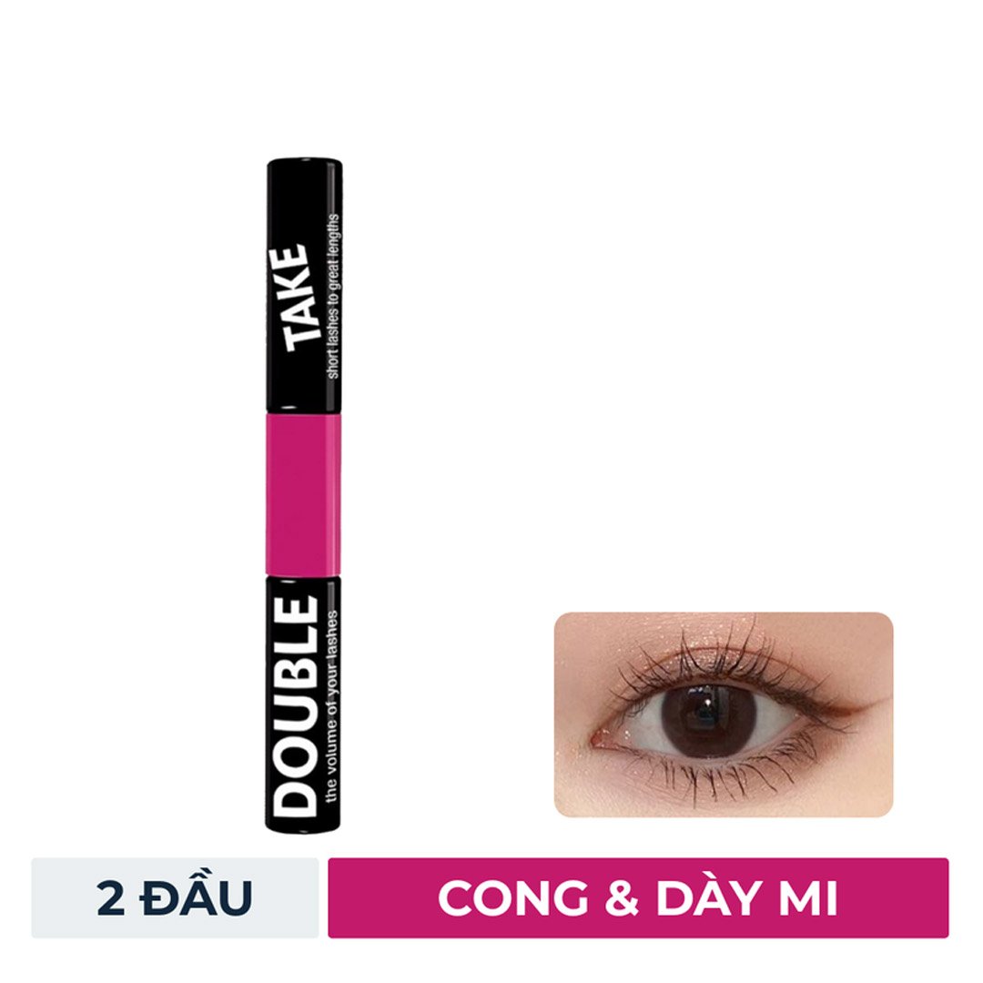 Mascara Silkygirl 2 Đầu Làm Cong, Dày & Định Hình Mi