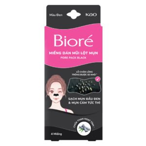 Miếng Dán Mũi Lột Mụn Bioré Than Hoạt Tính (4 Miếng)
