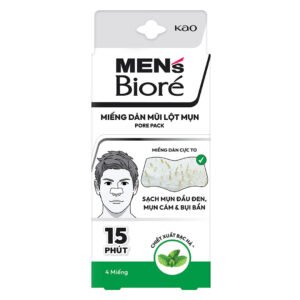 Miếng Dán Mũi Lột Mụn Bioré Bạc Hà Cho Nam (4 Miếng)