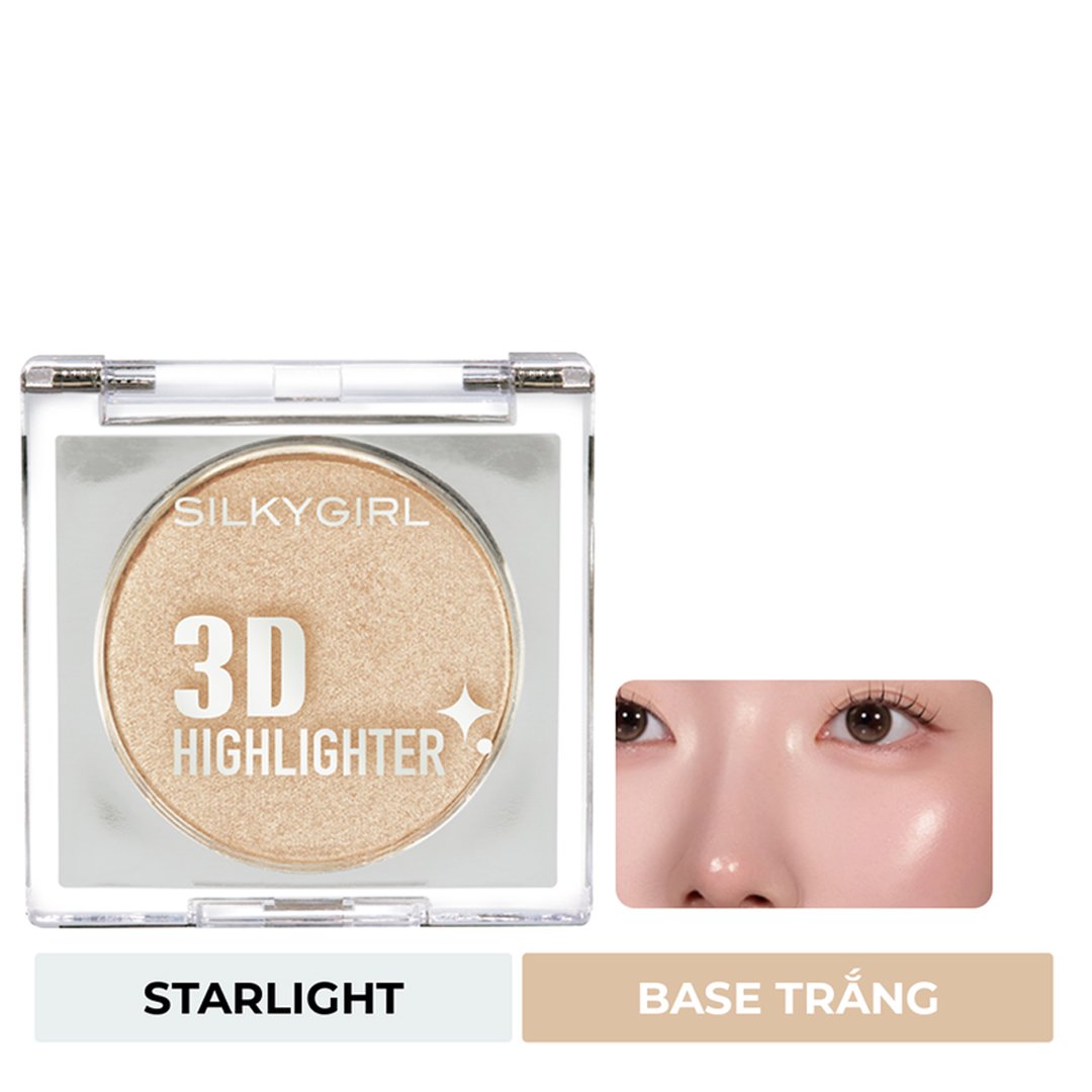 Phấn Bắt Sáng Silkygirl 01 Starlight - Base Trắng 3.5g