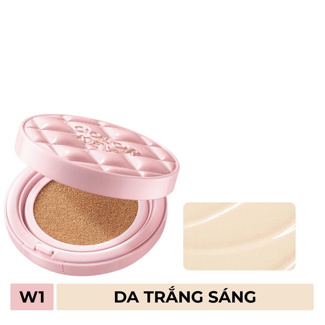 Phấn Nước Colorkey Chống Nắng Kiềm Dầu W1 Da Trắng Sáng 11g