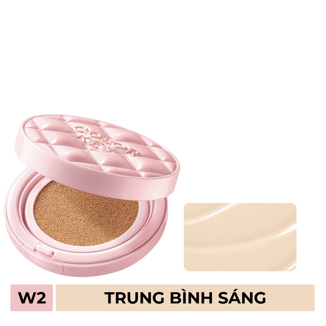 Phấn Nước Colorkey Chống Nắng Kiềm Dầu W2 Trung Bình Sáng 11g