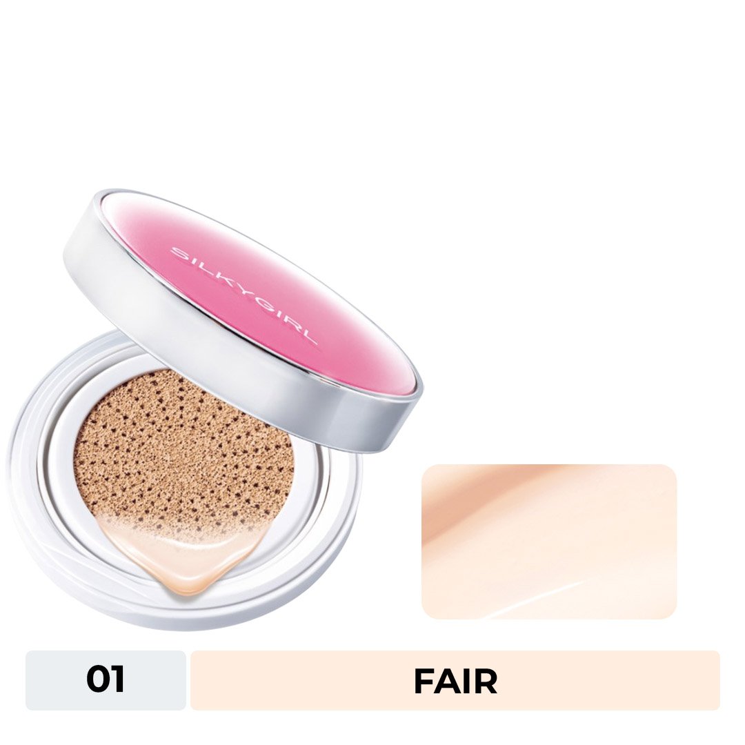 Phấn Nước Silkygirl Chống Nắng Lâu Trôi Màu 01 Fair 13g
