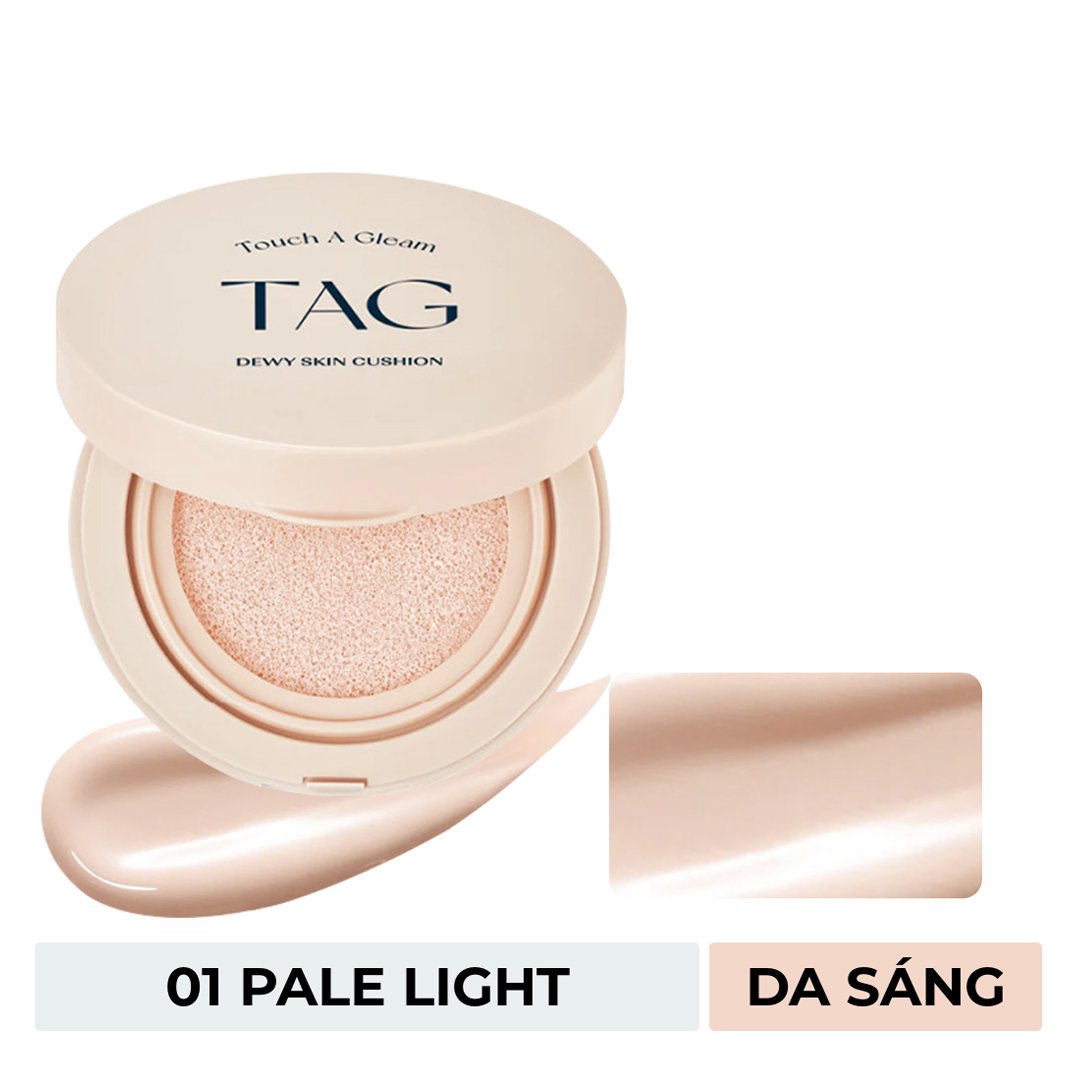 Phấn Nước TAG Căng Bóng 01 Pale Light Da Sáng 15g
