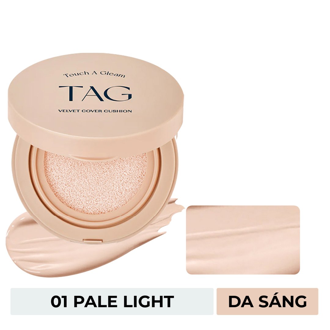 Phấn Nước TAG Kiềm Dầu 01 Pale Light Da Sáng 15g