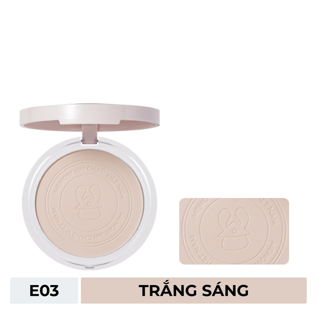 Phấn Phủ Menow Dạng Nén Rabbit E03 Trắng Sáng 8.5g