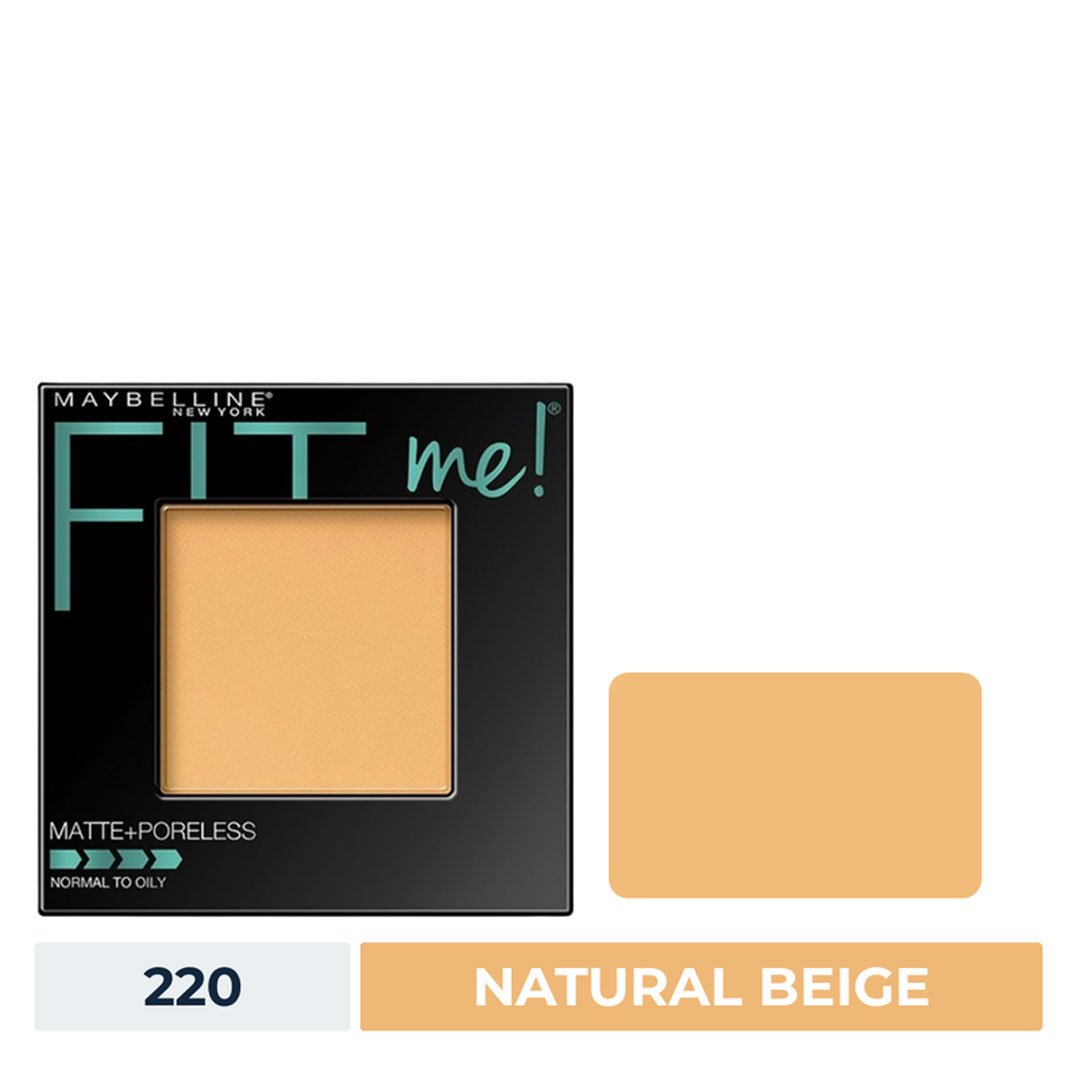 Phấn Phủ Maybelline Mịn Lì Kiềm Dầu 220 Natural Beige 8.5g