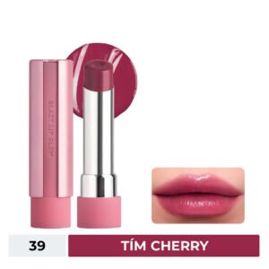 Son Bóng 3CE Dưỡng Ẩm 39 Bouncy Cherry - Tím Cherry 5g