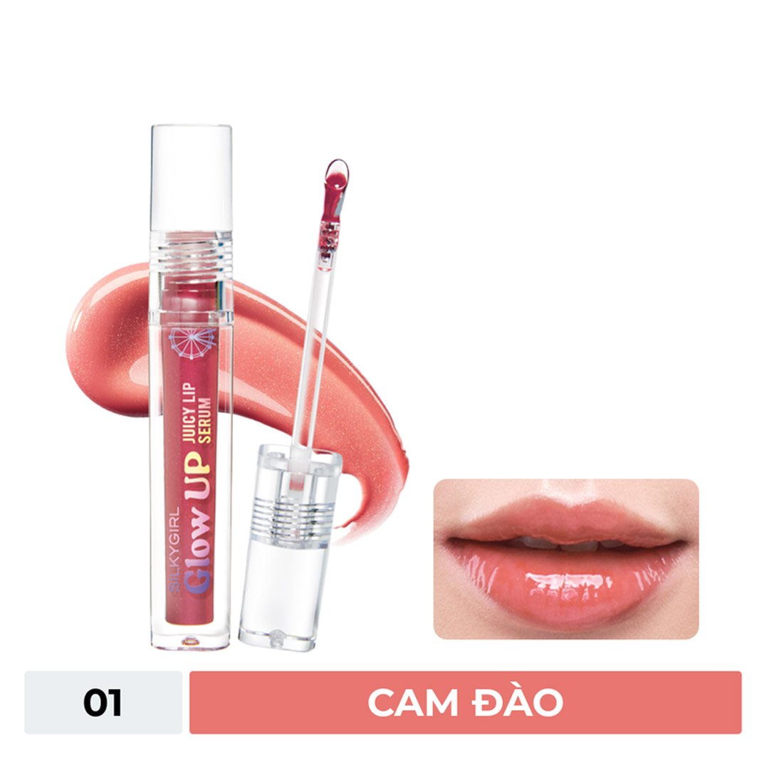 Son Bóng Có Màu Silkygirl Căng Mọng - 01 Cam Đào 2g