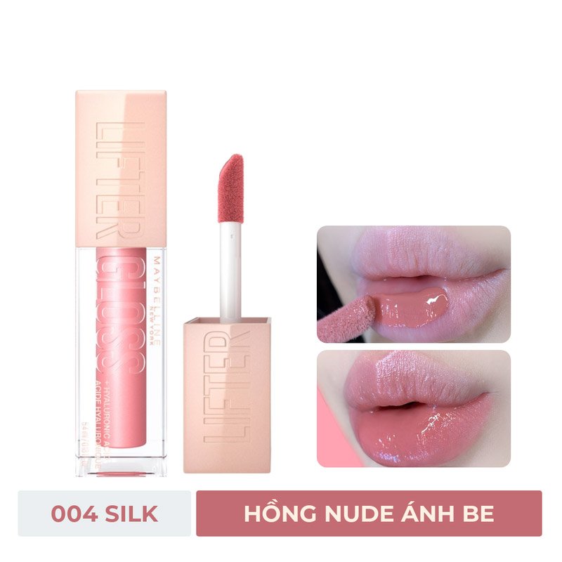 Son Bóng Maybelline 004 Silk - Hồng Nude Ánh Be 5.4ml