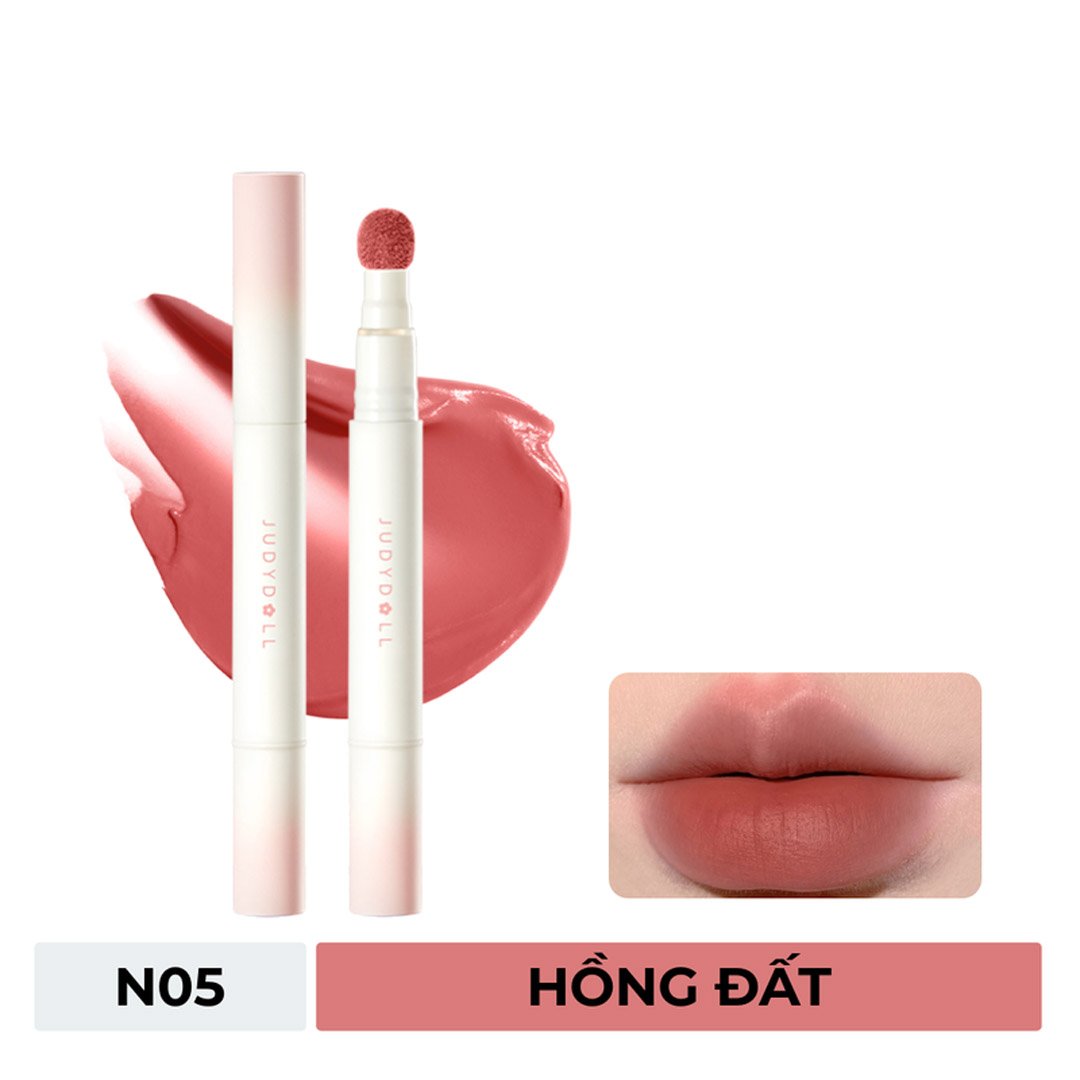 Son Kem Lì Judydoll Đầu Bông - N05 Hồng Đất 1.8g