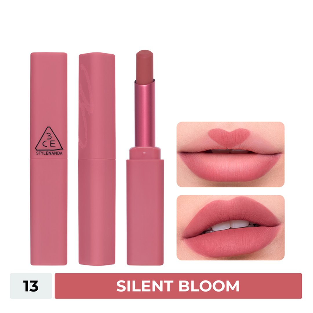 Son Sáp 3CE Mịn Lì Màu 13 Silent Bloom 2g