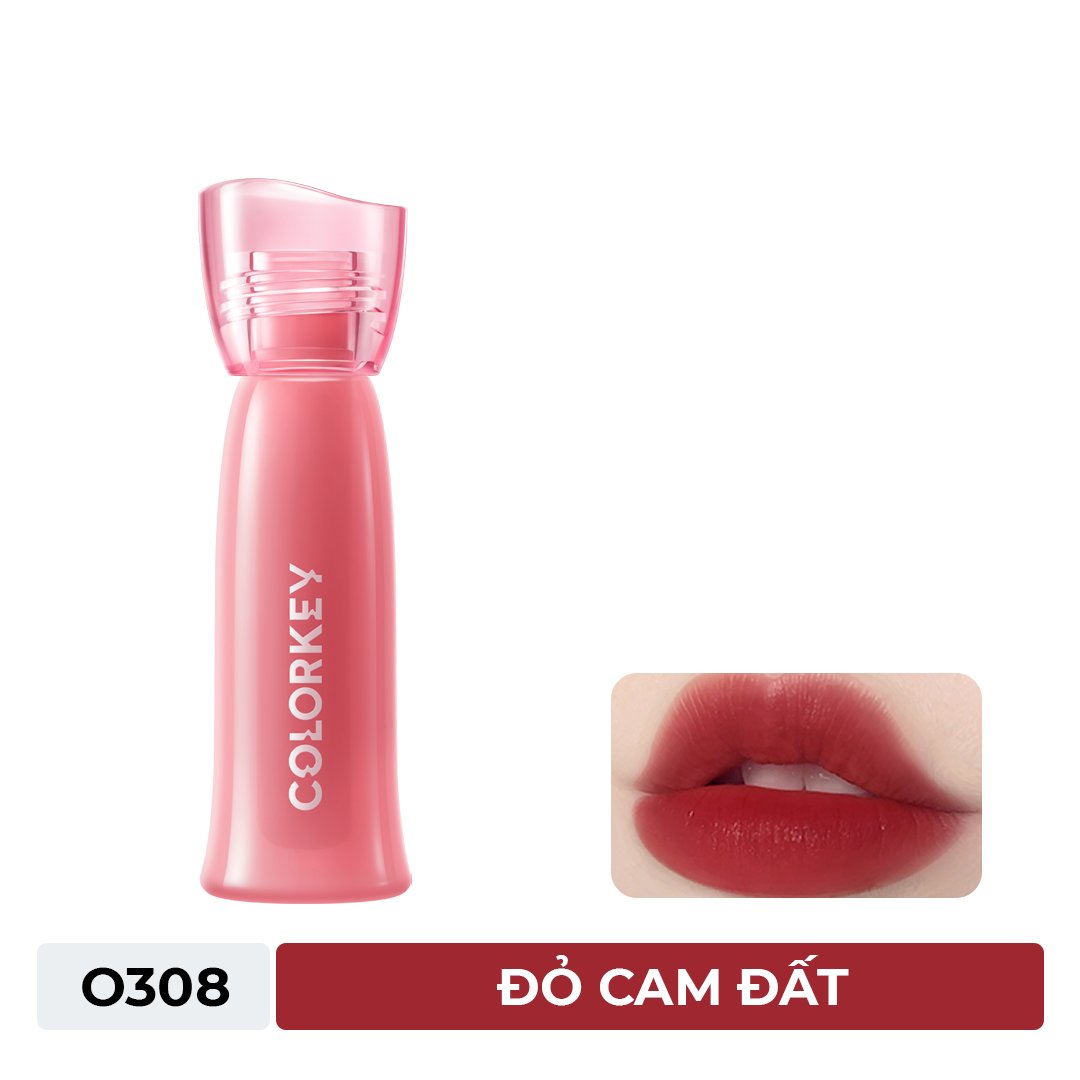 Son Tint Colorkey Watery O308 Đỏ Cam Đất 2.5g