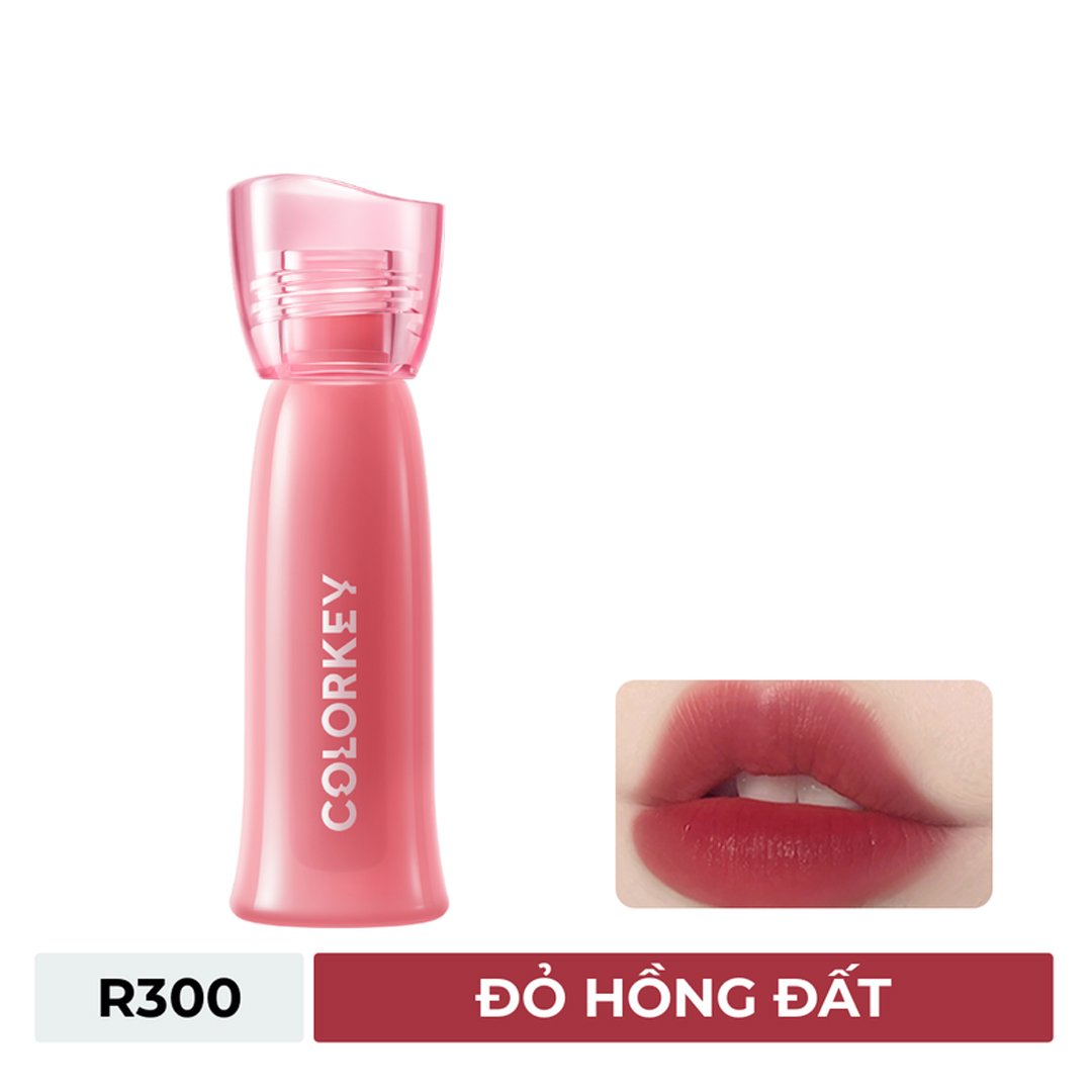 Son Tint Colorkey Watery R300 Đỏ Hồng Đất 2.5g