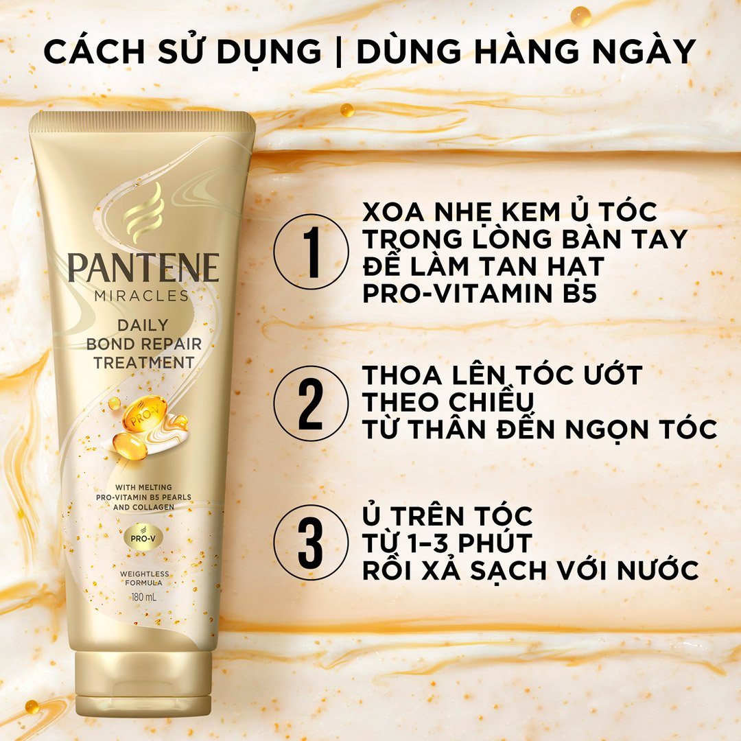 Combo 2 Kem Xả Serum Pantene Miracles Phục Hồi Liên Kết Tóc 180ml