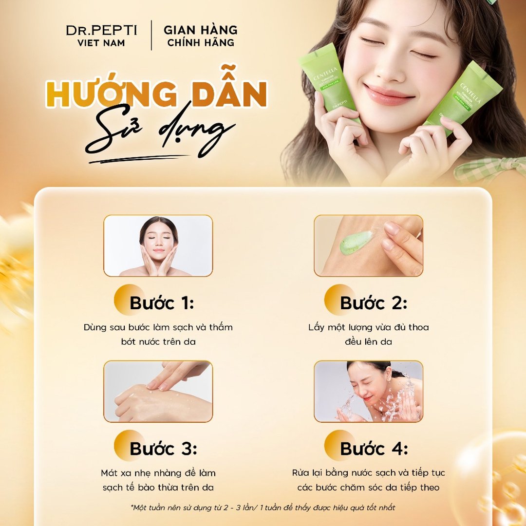 Gel Tẩy Da Chết Dr.Pepti Dịu Nhẹ, Phục Hồi Da 100ml