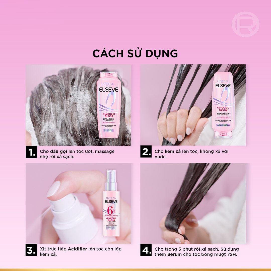 Kem Xả L'Oreal Khóa Giữ Độ Bóng Cho Tóc 375ml